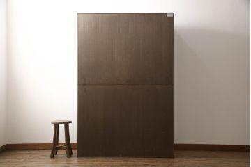 中古　美品　岩谷堂箪笥　和モダンの空間づくりにおすすめの格子戸が魅力的な食器棚(茶箪笥、茶棚、戸棚、収納棚、キャビネット)(定価約75万円)(R-060539)