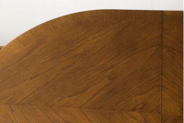 中古　DREXEL HERITAGE(ドレクセルヘリテイジ)　マホガニー材　品のある佇まいと幕板のデザインがすてきなダイニングテーブル(4人掛け、6人掛け)(R-060552)