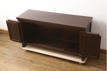 中古　美品　松本民芸家具　なかなかお目にかかれない、希少なN型朝鮮棚(サイドボード、サイドキャビネット、テレビ台、テレビボード、ローボード)(定価約59万8千円)(R-060554)