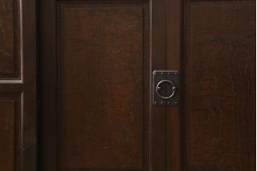 中古　美品　松本民芸家具　なかなかお目にかかれない、希少なN型朝鮮棚(サイドボード、サイドキャビネット、テレビ台、テレビボード、ローボード)(定価約59万8千円)(R-060554)