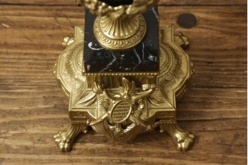 中古　美品　高級品　イタリア　FARBEL　六本木アピス取り扱い　ラグジュアリーな空間を演出する真鍮製キャンドルスタンド2本セット(燭台、ろうそく立て)(R-060567)
