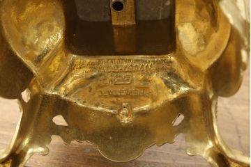 中古　美品　高級品　イタリア　FARBEL　六本木アピス取り扱い　ラグジュアリーな空間を演出する真鍮製キャンドルスタンド2本セット(燭台、ろうそく立て)(R-060567)