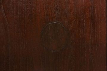 中古　美品　欅産業　凝ったつくりの大振りの金具が目を惹く仙台箪笥サイドボード(サイドチェスト、ローチェスト、収納箪笥、衣装箪笥、引き出し)(R-060574)