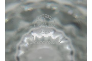 フランス　バカラ　Baccarat　輝きが美しい!　重厚で存在感のある花瓶　23cm(フラワーベース、フルレッドクリスタルガラス、箱なし)(R-060587)