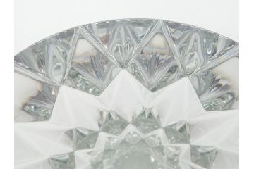 フランス　バカラ　Baccarat　輝きが美しい!　重厚で存在感のある花瓶　23cm(フラワーベース、フルレッドクリスタルガラス、箱なし)(R-060587)