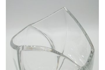フランス　バカラ　Baccarat　RRigot　優美なフォルムが魅力のフラワーベース(花瓶、27cm、リゴット、箱なし、フルレッドクリスタルガラス)(R-060589)