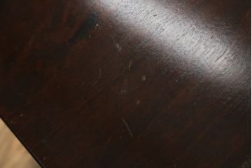 中古　北海道民芸家具　和モダンなデザインが和洋どちらのお部屋にも取り入れやすいドレッサーとスツールのセット(鏡台)(R-060590)