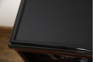 中古　アジア民芸家具　豪華な螺鈿(らでん)細工が美しい飾り棚(ラデン、収納棚、戸棚、茶棚、違い棚)(定価約90万円)(R-060591)