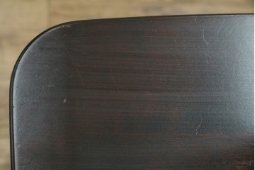 中古　北海道民芸家具　HM645　背板の波打つようなデザインが上品なラダーバックチェア2脚セット　(R-060602)