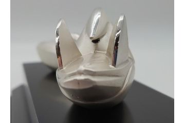 光一作　ころんとしたかわいい姿に癒される!　おしどりの置物　純銀製　ケース付き　オブジェ(R-060608)