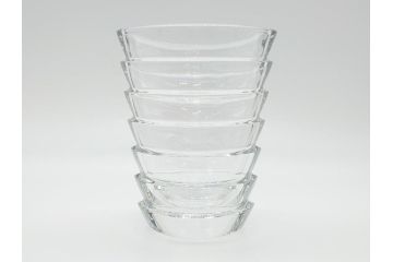 フランス　バカラ　Baccarat　ココ　小振りでも存在感のあるフラワーベース(花瓶、フルレッドクリスタルガラス、箱なし、COCO)(R-060613)