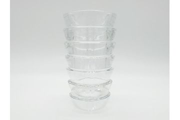 フランス　バカラ　Baccarat　ココ　小振りでも存在感のあるフラワーベース(花瓶、フルレッドクリスタルガラス、箱なし、COCO)(R-060613)