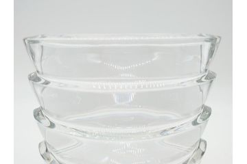 フランス　バカラ　Baccarat　ココ　小振りでも存在感のあるフラワーベース(花瓶、フルレッドクリスタルガラス、箱なし、COCO)(R-060613)