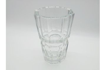 フランス　バカラ　Baccarat　エディス　重厚で存在感のあるフラワーベース(花瓶、フルレッドクリスタルガラス、箱なし、EDITH)(R-060614)