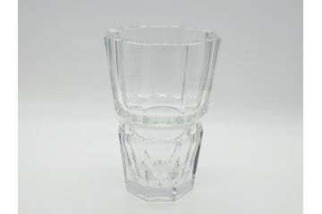 フランス　バカラ　Baccarat　エディス　重厚で存在感のあるフラワーベース(花瓶、フルレッドクリスタルガラス、箱なし、EDITH)(R-060614)