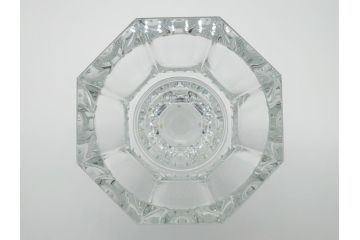 フランス　バカラ　Baccarat　エディス　重厚で存在感のあるフラワーベース(花瓶、フルレッドクリスタルガラス、箱なし、EDITH)(R-060614)