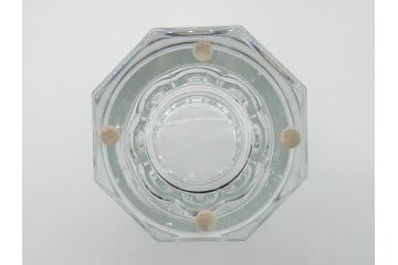 フランス　バカラ　Baccarat　エディス　重厚で存在感のあるフラワーベース(花瓶、フルレッドクリスタルガラス、箱なし、EDITH)(R-060614)