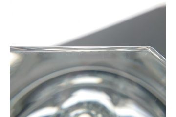 フランス　バカラ　Baccarat　エディス　重厚で存在感のあるフラワーベース(花瓶、フルレッドクリスタルガラス、箱なし、EDITH)(R-060614)