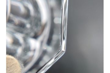 フランス　バカラ　Baccarat　エディス　重厚で存在感のあるフラワーベース(花瓶、フルレッドクリスタルガラス、箱なし、EDITH)(R-060614)
