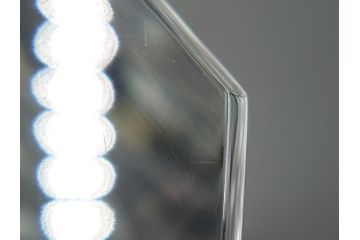 フランス　バカラ　Baccarat　エディス　重厚で存在感のあるフラワーベース(花瓶、フルレッドクリスタルガラス、箱なし、EDITH)(R-060614)