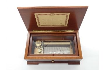 スイス製　REUGE　楽器と花のデザインが上品なリュージュ社のオルゴール　3曲72弁(CH3/72)(R-060615)