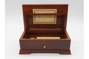 スイス製　REUGE　楽器と花のデザインが上品なリュージュ社のオルゴール　3曲72弁(CH3/72)(R-060615)