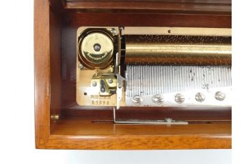 スイス製　REUGE　楽器と花のデザインが上品なリュージュ社のオルゴール　3曲72弁(CH3/72)(R-060615)