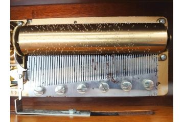 スイス製　REUGE　楽器と花のデザインが上品なリュージュ社のオルゴール　3曲72弁(CH3/72)(R-060615)