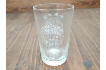 戦前　キリンビール　キリンレモン　ノスタルジックな雰囲気漂うコップ2個セット(昭和レトロ、グラス)(R-060617)