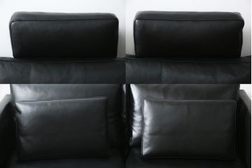 中古　特注品　カリモク家具(karimoku)　domani(ドマーニ)　Excel-Life(エクセルライフ)　本革(レザー)　USB9　ZSB9　メンズライクな空間演出におすすめのカウチソファセット(コーナーソファ、システムソファ、四人掛け、4人掛け)(定価約220万円)(R-060621)