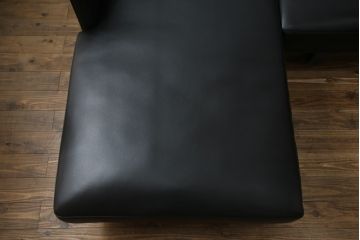 中古　特注品　カリモク家具(karimoku)　domani(ドマーニ)　Excel-Life(エクセルライフ)　本革(レザー)　USB9　ZSB9　メンズライクな空間演出におすすめのカウチソファセット(コーナーソファ、システムソファ、四人掛け、4人掛け)(定価約220万円)(R-060621)