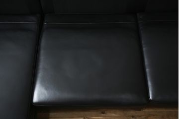 中古　特注品　カリモク家具(karimoku)　domani(ドマーニ)　Excel-Life(エクセルライフ)　本革(レザー)　USB9　ZSB9　メンズライクな空間演出におすすめのカウチソファセット(コーナーソファ、システムソファ、四人掛け、4人掛け)(定価約220万円)(R-060621)
