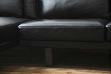 中古　特注品　カリモク家具(karimoku)　domani(ドマーニ)　Excel-Life(エクセルライフ)　本革(レザー)　USB9　ZSB9　メンズライクな空間演出におすすめのカウチソファセット(コーナーソファ、システムソファ、四人掛け、4人掛け)(定価約220万円)(R-060621)
