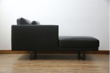 中古　特注品　カリモク家具(karimoku)　domani(ドマーニ)　Excel-Life(エクセルライフ)　本革(レザー)　USB9　ZSB9　メンズライクな空間演出におすすめのカウチソファセット(コーナーソファ、システムソファ、四人掛け、4人掛け)(定価約220万円)(R-060621)
