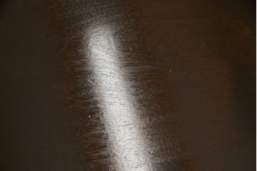 和製ビンテージ　北海道民芸家具　深みのある色合いとモダンな雰囲気が魅力的なダイニングテーブル(6人掛け、4人掛け、食卓、ヴィンテージ)(現行品同型の場合:定価約45万円)(R-060624)