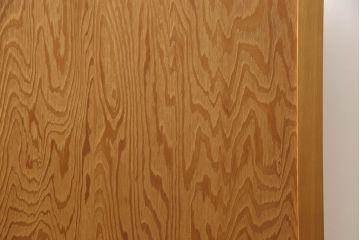 中古　クリアガラスが繊細なデザインを引き立たせる屋久杉の組子衝立て(つい立て、パーテーション、間仕切り)(R-060625)