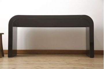 ビンテージ家具　高級品!!　石細工とオリエンタルな雰囲気が魅力的なデスク(コンソールテーブル、飾り台、在宅用、在宅ワーク、ヴィンテージ)(R-060628)