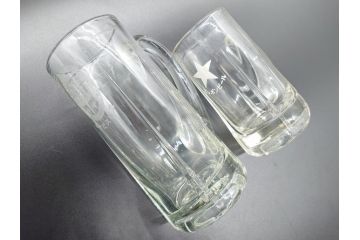 戦前　戦後　当時物　エビスビール　ニッポンビール　昔懐かしい雰囲気のジョッキ2点セット(ヱビス、グラス、コップ)(R-060631)