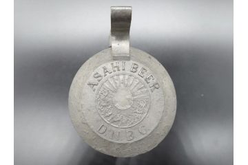 戦前　当時物　蓋付　アサヒビール　水玉模様がレトロでかわいい!　ジョッキ2点セット(グラス、コップ)(R-060632)