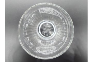 アンティーク和ガラス　コレクターさんから譲ってもらった100年前のビールグラス4点(ユニオン　アサヒ　キリン　戦前　コップ)(R-060641)