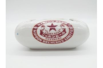 昭和レトロ　グリコ灰皿　アヒル小物入れ　ニッポンビール灰皿　キリン栓抜き　昔懐かしい雰囲気のノベルティグッズ合計4点セット(R-060657)