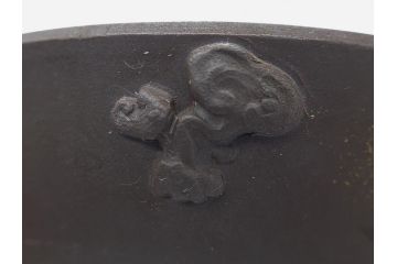 古い萬古焼　金彩が目を引く煎茶セット(急須、湯冷まし、湯呑、茶碗、茶道具)(R-060658)