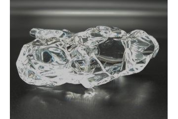 バカラ　Baccarat　美しく躍動的な馬のクリスタルオブジェ(干支、フランス、フルレッドクリスタルガラス)(R-060664)