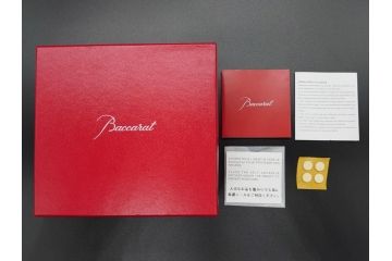 バカラ　Baccarat　美しく躍動的な馬のクリスタルオブジェ(干支、フランス、フルレッドクリスタルガラス)(R-060664)
