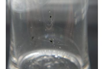 戦前　当時物　カブトビールのロゴがクールな鼓型グラス(和ガラス、コップ)(R-060666)