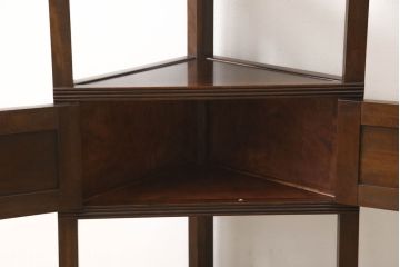 和製ビンテージ　松本民芸家具　レアモデル!!　隅棚　デッドスペースも有効活用できるコーナーキャビネット(コーナーラック、収納棚、飾り棚、ヴィンテージ)(R-060686)