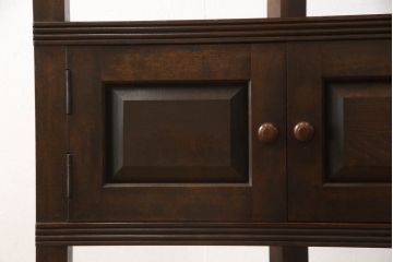 和製ビンテージ　松本民芸家具　レアモデル!!　隅棚　デッドスペースも有効活用できるコーナーキャビネット(コーナーラック、収納棚、飾り棚、ヴィンテージ)(R-060686)