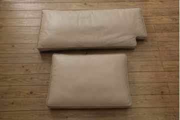 中古　美品　arflex(アルフレックス)　GRAN(グラン)　シンプルモダンな空間づくりに活躍する本革3人掛けソファ(レザー、3P、2人掛け、2P、カウチソファ)(定価約200万円)(R-060694)
