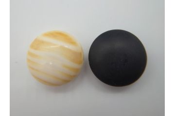 古い　虹色光沢が美しい螺鈿碁笥　碁石(蛤、那智黒、囲碁、箱付)(R-060705)