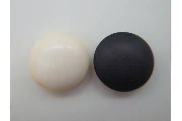 古い　虹色光沢が美しい螺鈿碁笥　碁石(蛤、那智黒、囲碁、箱付)(R-060705)